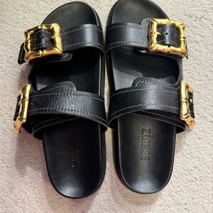 ENOLA SCHUTZ SPORTY LEATHER SANDAL
